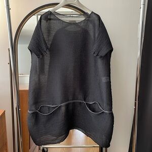Issey Miyake Dark grey Cauliflower Tunic OS